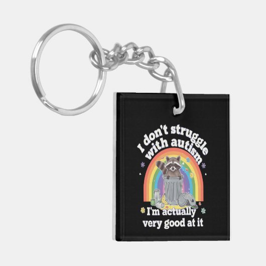 Ik heb geen last van autisme, maar van een autisti sleutelhanger (Voorkant Links)