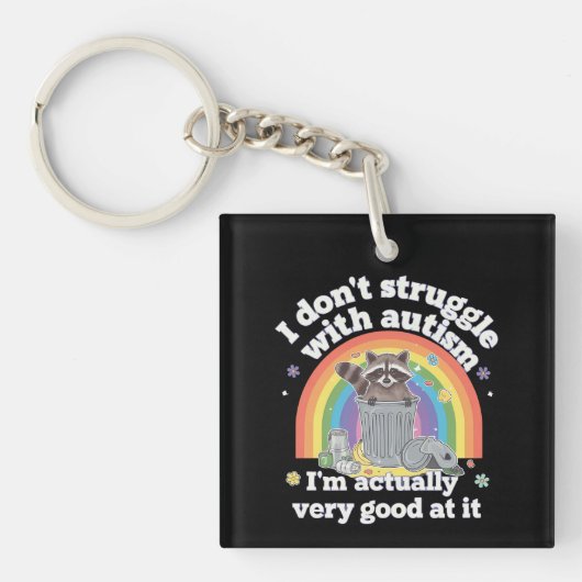 Ik heb geen last van autisme, maar van een autisti sleutelhanger (Voorkant)