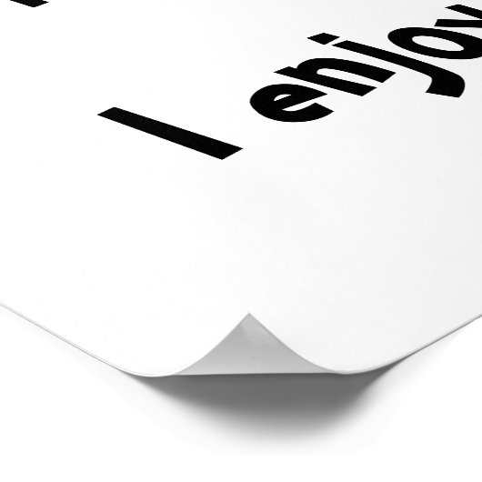 Ik heb geen last van poster. poster (Hoek)