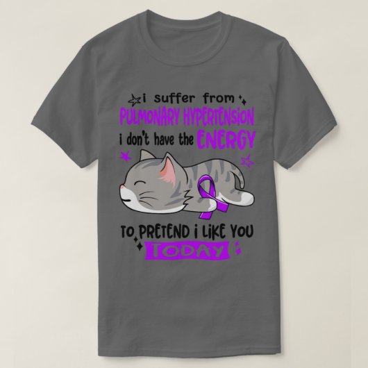 Ik heb geen last van pulmonale hypertensie. t-shirt (Design voorkant)