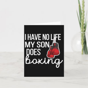 Ik heb geen leven, grappige boxing van mama Boxing Kaart