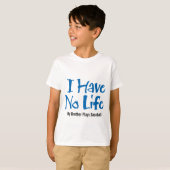 Ik heb geen leven (honkbal) t-shirt (Voorkant volledig)