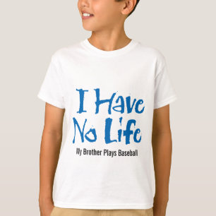 Ik heb geen leven (honkbal) t-shirt