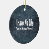 Ik heb geen leven in de kinderschool keramisch ornament (Rechts)