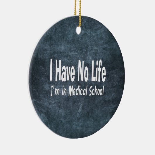 Ik heb geen leven in de kinderschool keramisch ornament (Rechts)