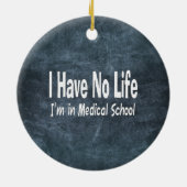 Ik heb geen leven in de kinderschool keramisch ornament (Achterkant)