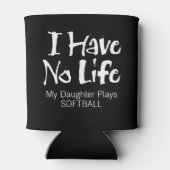 Ik heb geen leven (Softball) Blikjeskoeler (Achterkant)
