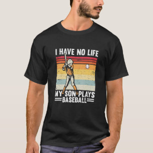 Ik heb geen leven voor mijn zoon, Baseball Retro T-shirt