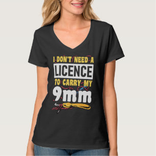 Ik heb geen licentie U2013 Knitting Quotes nodig T-shirt