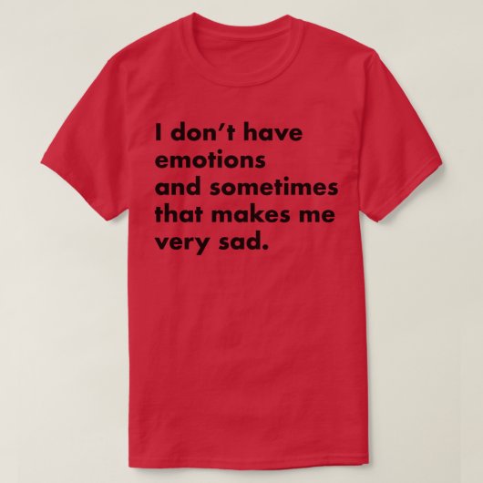 Ik heb geen lichte shirten t-shirt (Design voorkant)