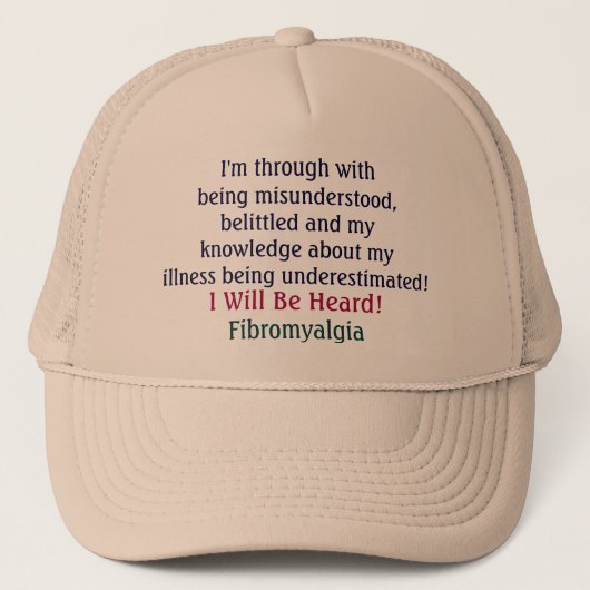 Ik heb geen misverstand over me... trucker pet (Voorkant)