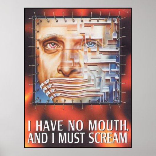 Ik heb geen mond en ik moet schreeuwen. poster (Voorkant)