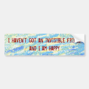 Ik heb geen onzichtbare vriend sticker