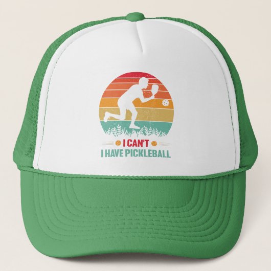 Ik heb geen Pickleball Funny Pickleball Player Trucker Pet (Voorkant)
