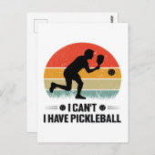 Ik heb geen pickleball, Pickleball Lover Briefkaart (Voorkant / Achterkant)
