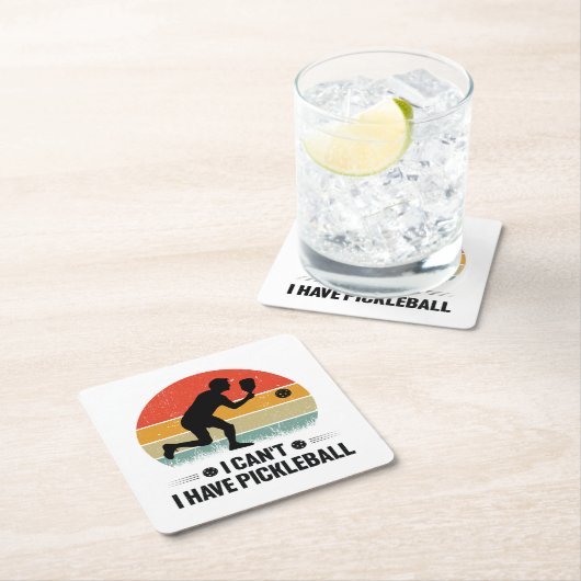 Ik heb geen pickleball, Pickleball Lover Kartonnen Onderzetters (Insitu)