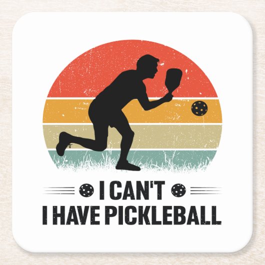 Ik heb geen pickleball, Pickleball Lover Kartonnen Onderzetters (Voorkant)