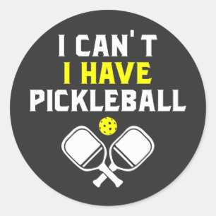 Ik heb geen pickleball, Pickleball Lover Ronde Sticker