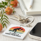 Ik heb geen pickleball, Pickleball Lover Sleutelhanger (Voorkant Rechts)