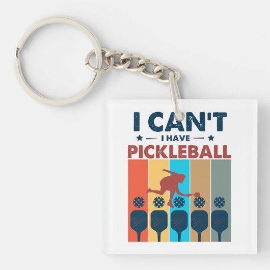 Ik heb geen pickleball, Pickleball Lover Sleutelhanger (voorkant)