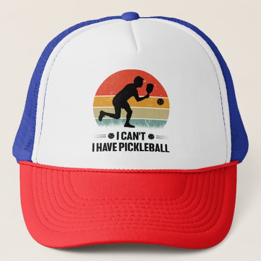 Ik heb geen pickleball, Pickleball Lover Trucker Pet (Voorkant)