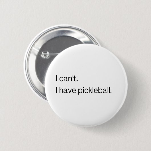 Ik heb geen pickleball ronde button 5,7 cm (Voorkant /achterkant)