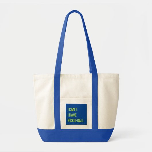 Ik heb geen pickleball tote bag (Voorkant)