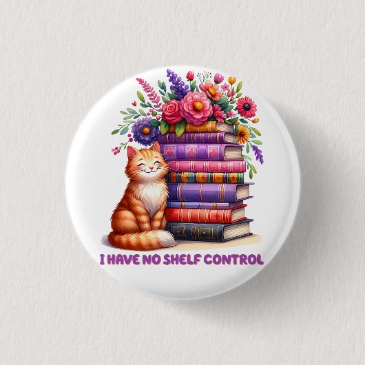 Ik heb geen plank controle kitty ronde button 3,2 cm (Voorkant)