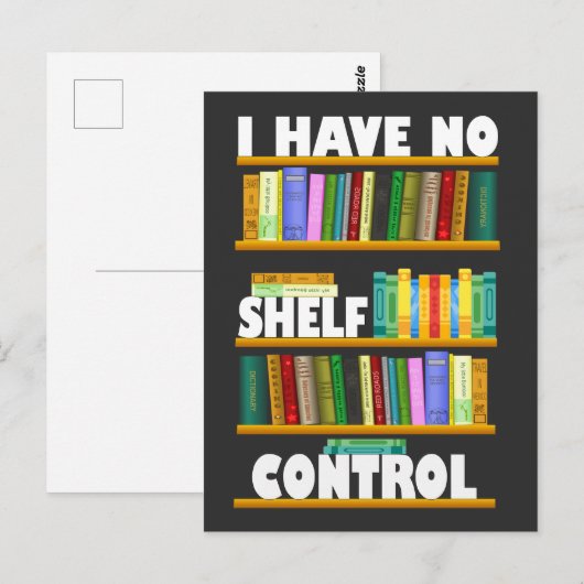 Ik heb geen plankcontrole, leesminnaar T-Shirt Briefkaart (Voorkant / Achterkant)