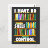 Ik heb geen plankcontrole, leesminnaar T-Shirt Briefkaart (Voorkant / Achterkant)