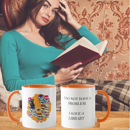 Ik Heb Geen Probleem, Ik Heb Een Bibliotheek Mok