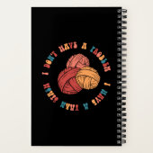 Ik heb geen probleem, ik heb een garenvoorraad notitieboek (Achterkant)