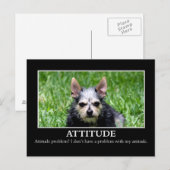 Ik heb geen probleem met de houding briefkaart (Voorkant / Achterkant)