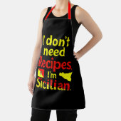 Ik heb geen recepten nodig, ik ben Siciliaan Schort (Insitu)