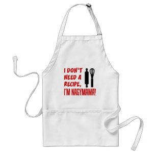 Ik heb geen Recipe Nagymama Adult Apron nodig Standaard Schort