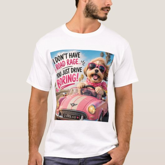 Ik heb geen road rage t-shirt (Voorkant)