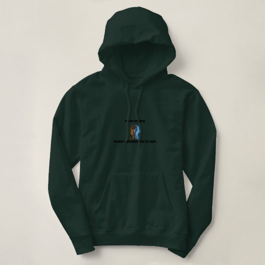 Ik heb geen ruzie met Hoodie (Design voorkant)