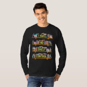 Ik heb geen Shelf Control Book Pun Joke Reading T-shirt (Voorkant volledig)
