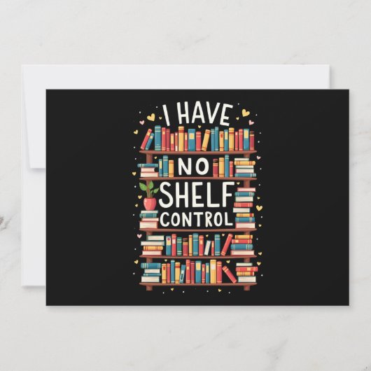 Ik heb geen Shelf Control Funny Library Reading Lo Kaart (Voorkant)