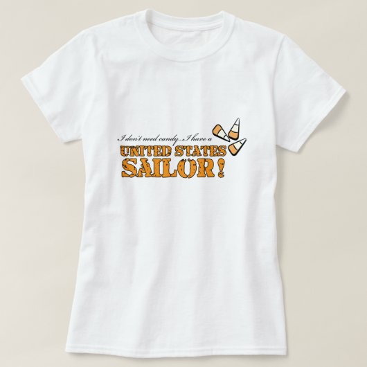 Ik heb geen snoep nodig... t-shirt (Design voorkant)