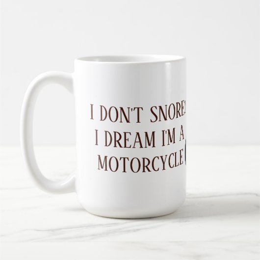 Ik heb geen snore - 15 oz. Mok (Links)