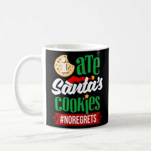 Ik heb geen spijt van grappige kerst. koffiemok (Links)