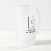 Ik heb geen T-shirt met uitschakelaar Matglas Bierpul (Voorkant rechts)