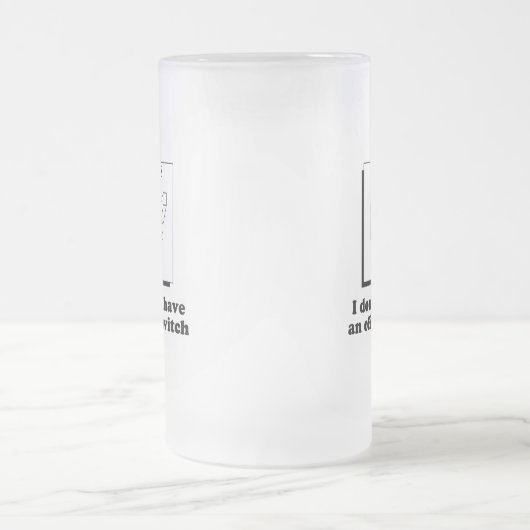 Ik heb geen T-shirt met uitschakelaar Matglas Bierpul (Center)