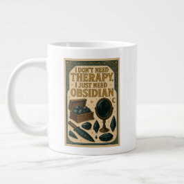 Ik heb geen therapie nodig, alleen obsidiaan grote koffiekop