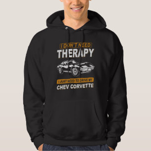 IK HEB GEEN THERAPIE NODIG chev corvette Hoodie