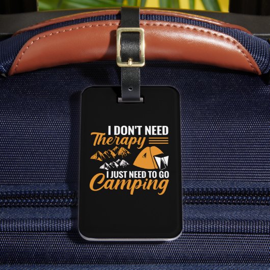 Ik heb geen therapie nodig die ik gewoon moet gaan bagagelabel (Voorkant Insitu 2)