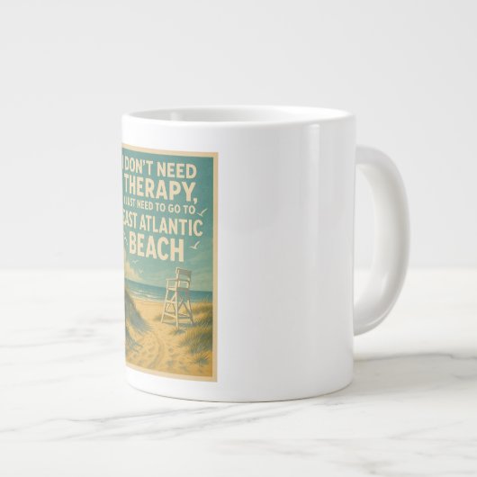 Ik heb geen therapie nodig, ik heb alleen E Atlant Grote Koffiekop (Voorkant rechts)