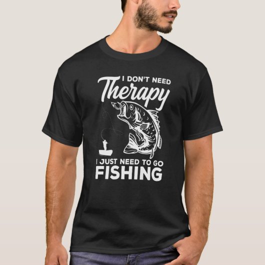 Ik heb geen therapie nodig. Ik heb alleen Ice Fish T-shirt (Voorkant)