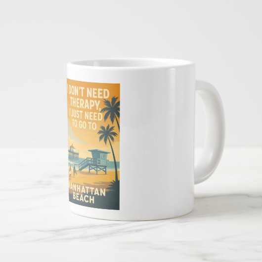 Ik heb geen therapie nodig, ik heb alleen Manhatta Grote Koffiekop (Voorkant rechts)